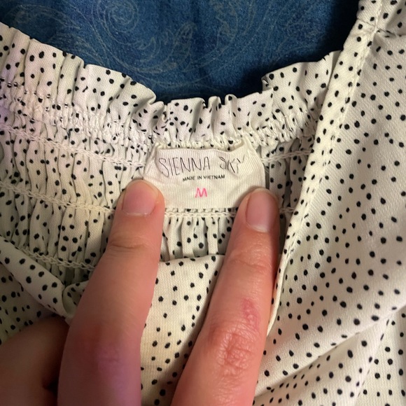 Polka dot smock summer dress - Picture 3 of 4